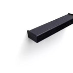 Mensola galleggiante marrone da 17.9", montaggio a parete in legno con staffe invisibili, perfetta per l'arredamento di bagno/camera da letto/cucina o per esporre libri/piante, facile da installare.