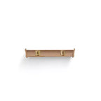 Mensola galleggiante marrone da 17.9", montaggio a parete in legno con staffe invisibili, perfetta per l'arredamento di bagno/camera da letto/cucina o per esporre libri/piante, facile da installare.
