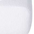 Panca ottomana bouclé soffice TUYOHW 47.2 dal design estetico, panca ottomana accentata moderna di metà secolo per soggiorno, panca ottomana da fondo letto, avorio