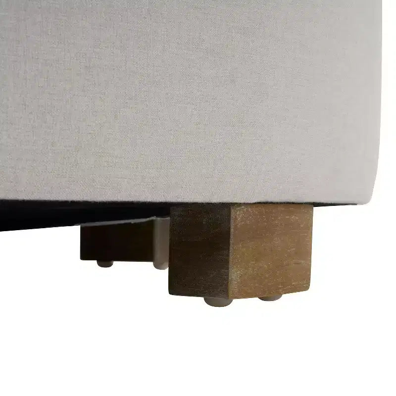 TUYOHW Poggiapiedi Tondo diametro 30,5 cm con Gambe in Legno di Gomma, Poggiapiedi Moderno Minimalista con Cuscinetti Antiscivolo, Decorazioni per la Casa