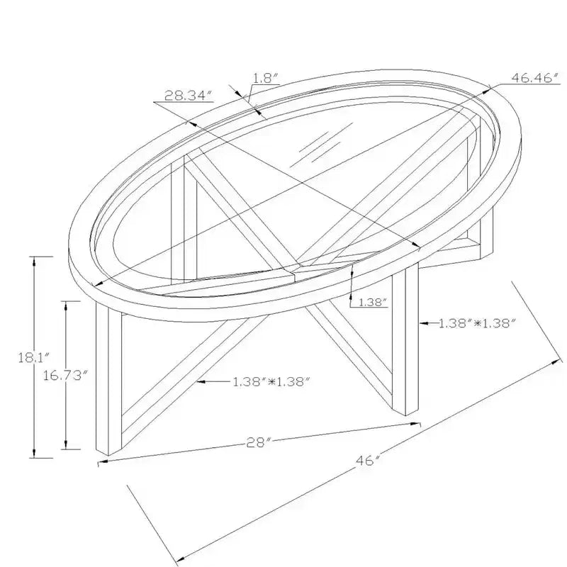 Tavolino da Caffè, Tavolino Rotondo in Vetro con Piano in Vetro Temperato, Treppiede in Legno, Tavolino Piccolo Antigraffio per Soggiorno Ufficio Appartamento