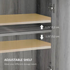 Mobile dispensa/credenza da fattoria con ante scorrevoli, credenza da cucina con doppie ante, cassetto e ripiano regolabile