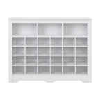 Consolle Scarpiera 24 Scomparti Design Elegante, Scarpiera Moderna con Base Curva, Madia Versatile di Alta Qualità