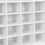Consolle Scarpiera 24 Scomparti Design Elegante, Scarpiera Moderna con Base Curva, Madia Versatile di Alta Qualità