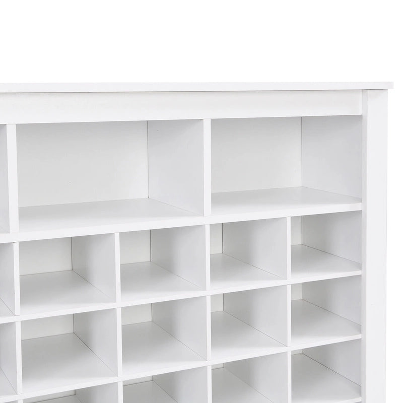 Consolle Scarpiera 24 Scomparti Design Elegante, Scarpiera Moderna con Base Curva, Madia Versatile di Alta Qualità