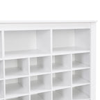 Consolle Scarpiera 24 Scomparti Design Elegante, Scarpiera Moderna con Base Curva, Madia Versatile di Alta Qualità