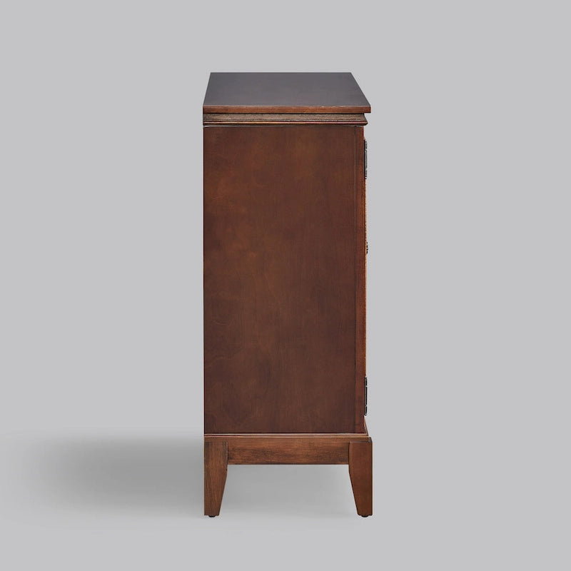 Credenza e buffet, armadietto decorativo con ante, mobiletto console effetto invecchiato per ingresso, soggiorno, camera da letto, cucina
