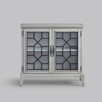 Credenza e buffet, armadietto decorativo con ante, mobiletto console effetto invecchiato per ingresso, soggiorno, camera da letto, cucina