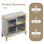 Credenza e buffet, armadietto decorativo con ante, mobiletto console effetto invecchiato per ingresso, soggiorno, camera da letto, cucina
