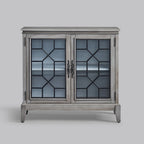 Credenza e buffet, armadietto decorativo con ante, mobiletto console effetto invecchiato per ingresso, soggiorno, camera da letto, cucina