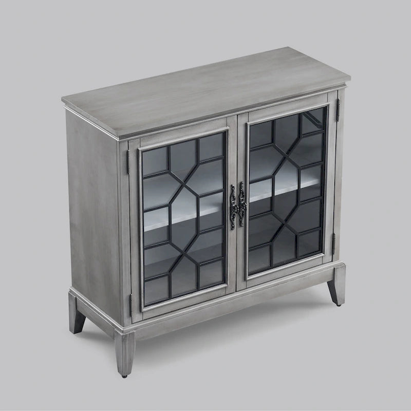 Credenza e buffet, armadietto decorativo con ante, mobiletto console effetto invecchiato per ingresso, soggiorno, camera da letto, cucina
