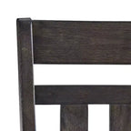 Set di 2 sedie da pranzo con schienale a doghe Hayden Ardesia - Crosley: Seduta imbottita, Struttura in legno di gomma, Lino