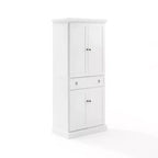 Winston Storage Pantry White - Crosley: Tall Double-Door Cabinet, 5 Shelves, Traditional Style