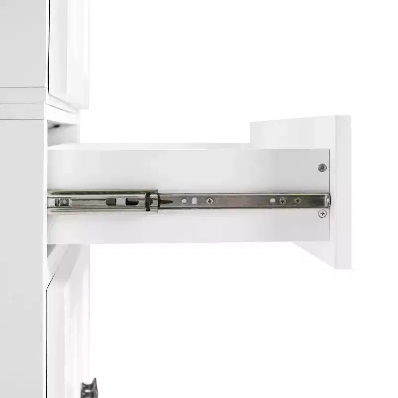 Winston Storage Pantry White - Crosley: Credenza alta a due ante, 5 ripiani, stile tradizionale