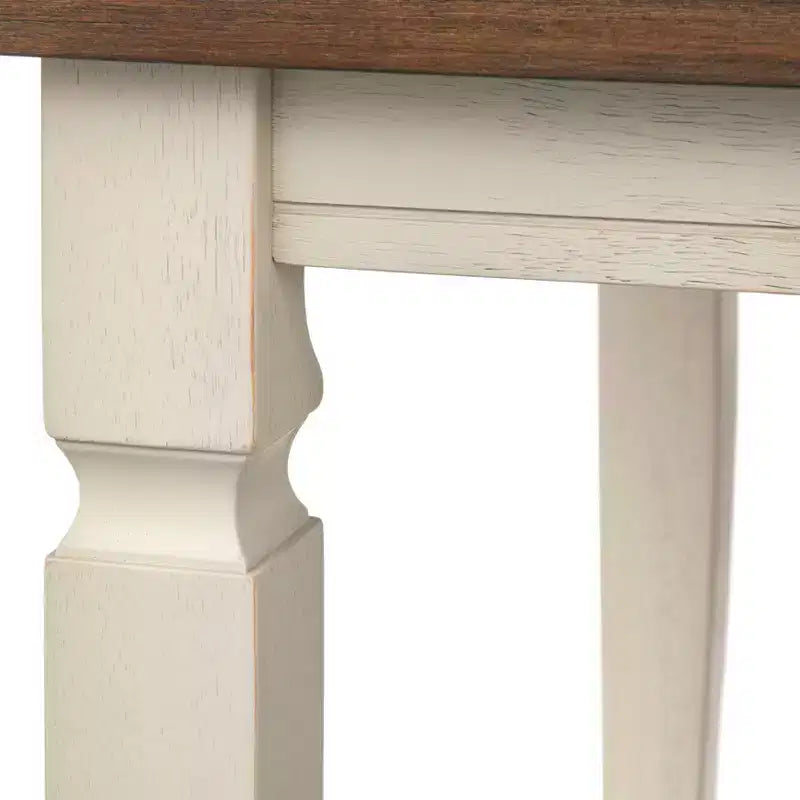 Buylateral Tavolo da pranzo a ribalta Maryland Farmhouse Noce/Bianco