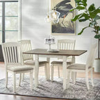 Buylateral Tavolo da pranzo a ribalta Maryland Farmhouse Noce/Bianco
