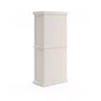 Nantucket Pantry Bianco Sporco - Homestyles: Mobile da cucina costiero nautico, Struttura in legno massello, Ripiani regolabili, Altezza 72"