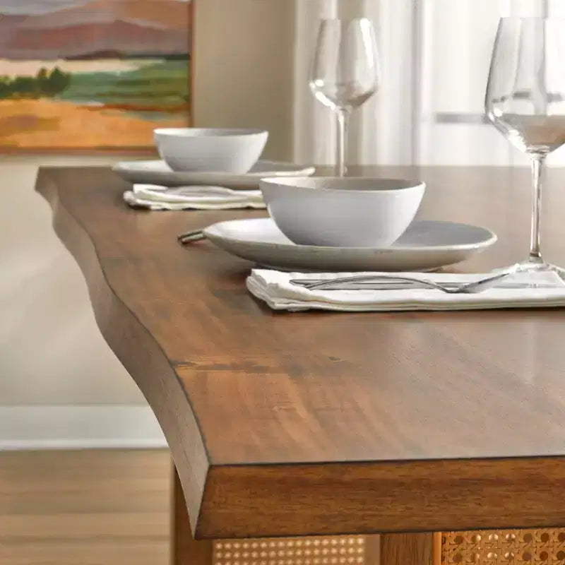 Lifestorey Set da Pranzo Felicity Moderno 5 Pezzi Quercia Coloniale/Beige