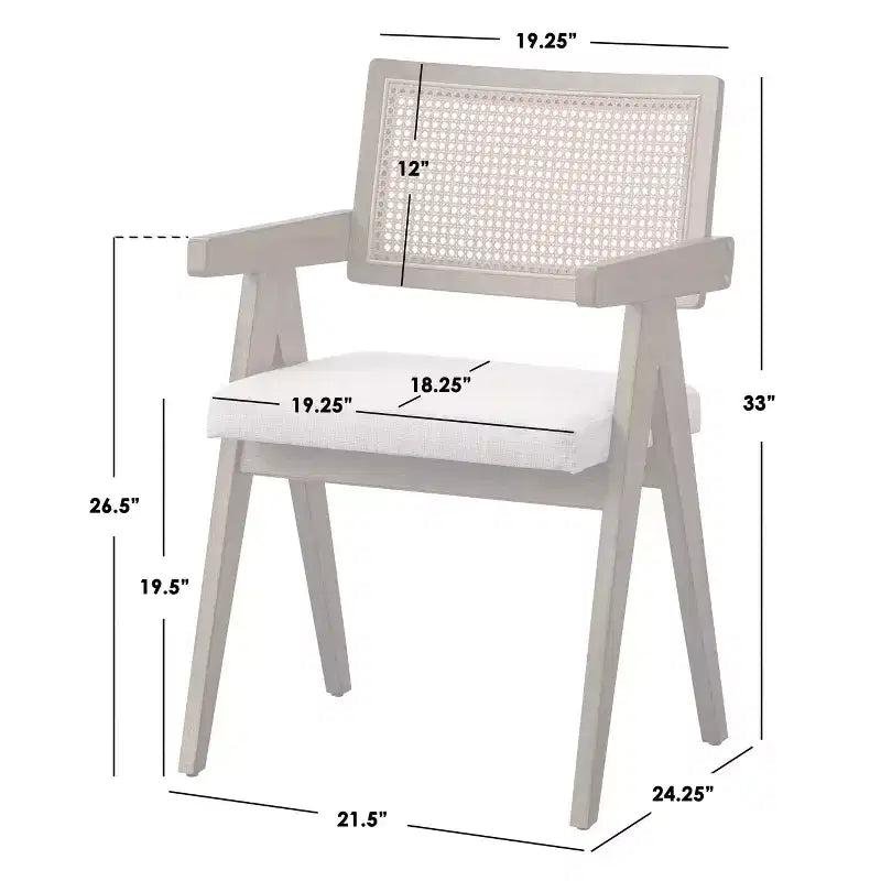 Lifestorey Set da Pranzo Felicity Moderno 5 Pezzi Quercia Coloniale/Beige