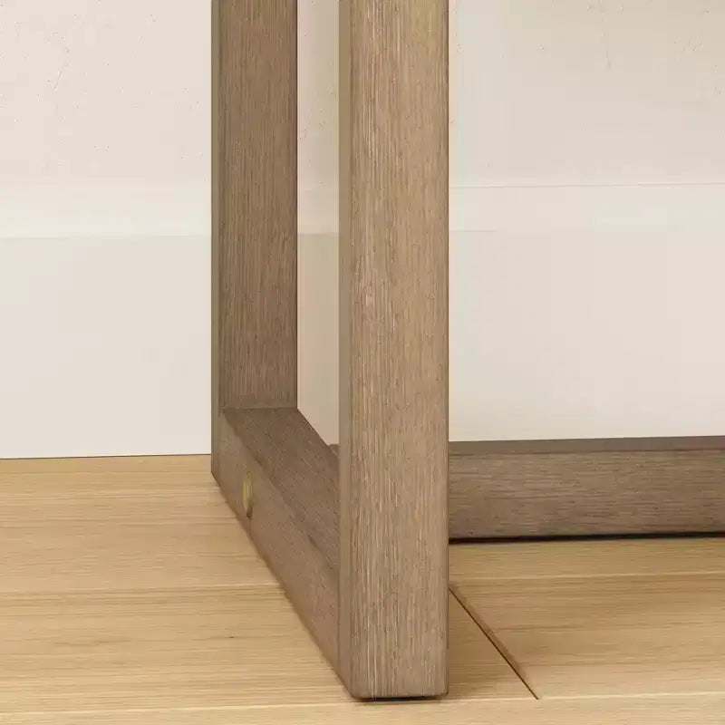 Comodino 22" Luke Wood con Vano Aperto, Stile Rustico/Country - Nathan James