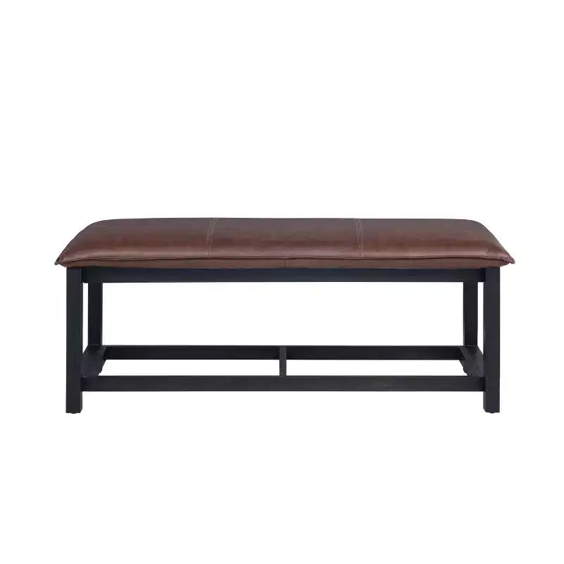Powell Abrielle Panca con cuscino superiore Chestnut