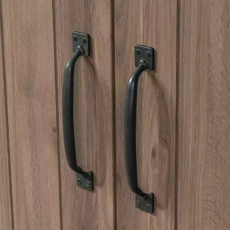 Sauder Homeplus Armadietto Rustico a 2 Ante Rovere Salt: Ripiani Regolabili Laminati, Struttura in MDF