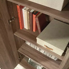 Sauder Homeplus Armadietto Rustico a 2 Ante Rovere Salt: Ripiani Regolabili Laminati, Struttura in MDF