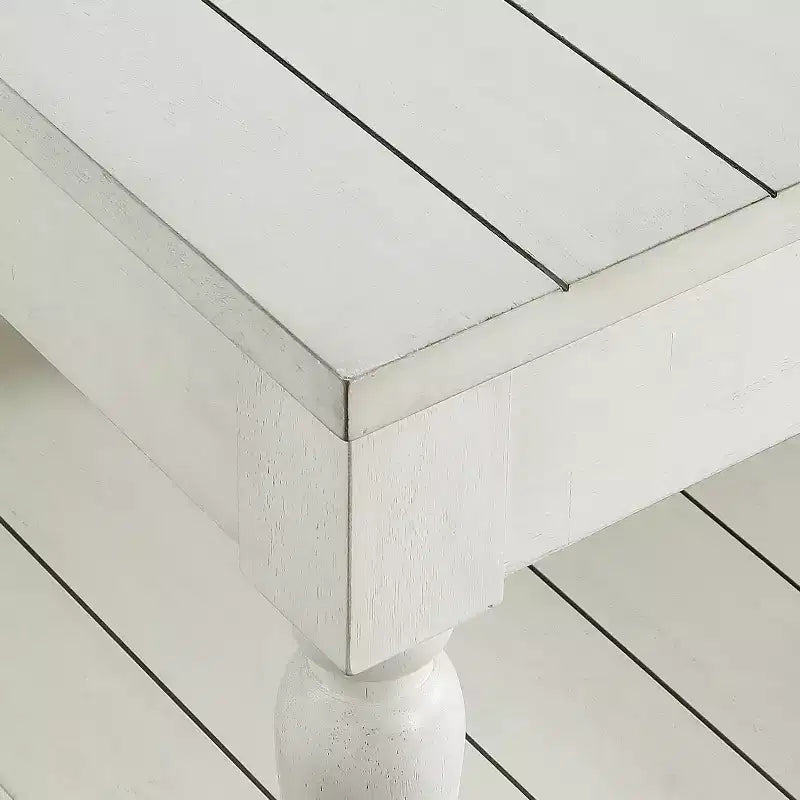Tavolino Hemingway Alabaster - Steve Silver Co.: Stile Cottage, Gambe tornite, Ripiano portaoggetti, Piano in assi