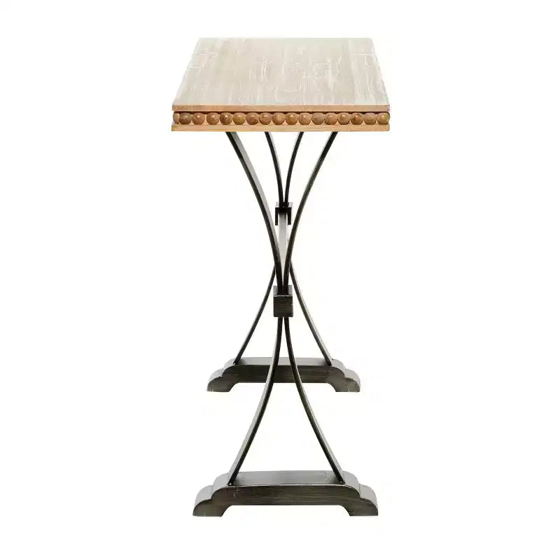 Consolle Industriale in Legno Marrone - Olivia & May
