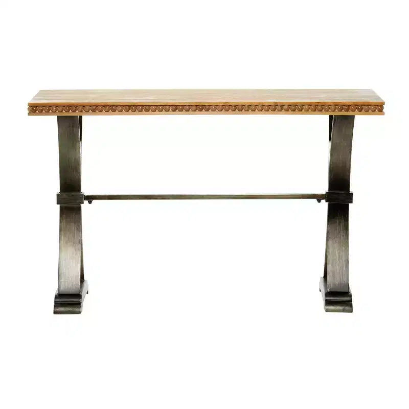 Consolle Industriale in Legno Marrone - Olivia & May