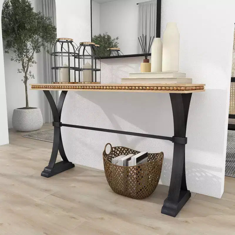 Consolle Industriale in Legno Marrone - Olivia & May