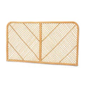bali & pari Queen Sakina Rattan Wall Mount Headboard Natural/Brown: Bedroom Furniture, No Assembly Required