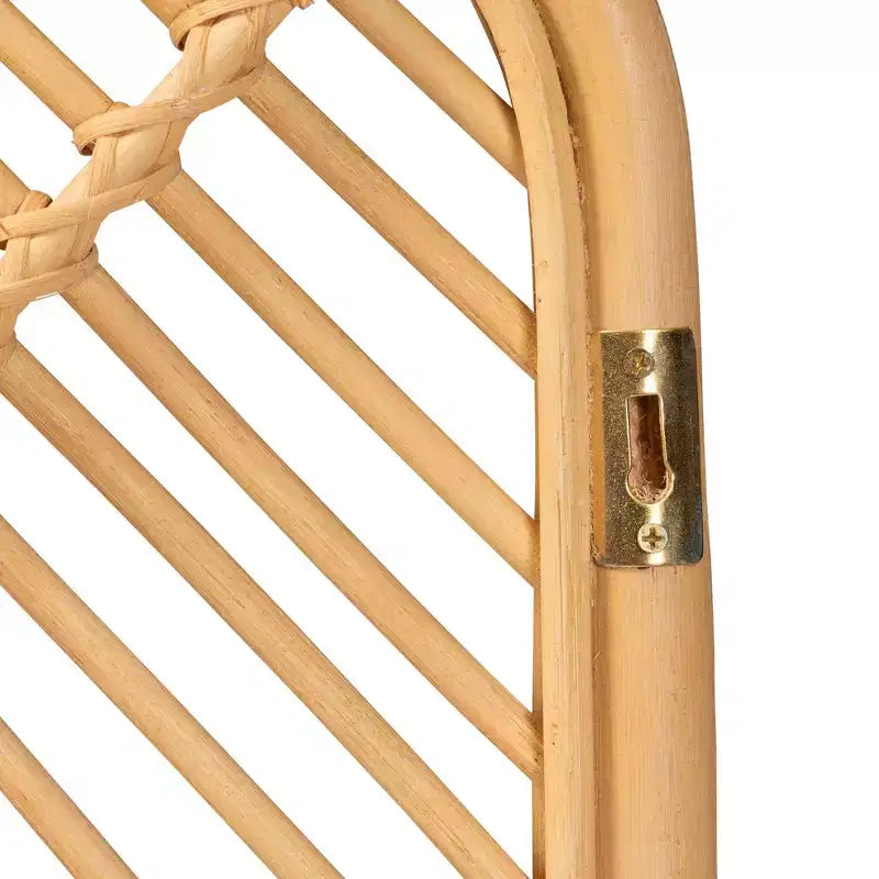 bali & pari Testata letto a parete Queen Sakina in rattan naturale/marrone: Mobili per camera da letto, Nessun assemblaggio richiesto