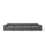Divano componibile Restore a 4 posti con pouf - Modway