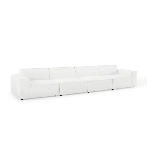 Divano componibile Restore a 4 posti con pouf - Modway