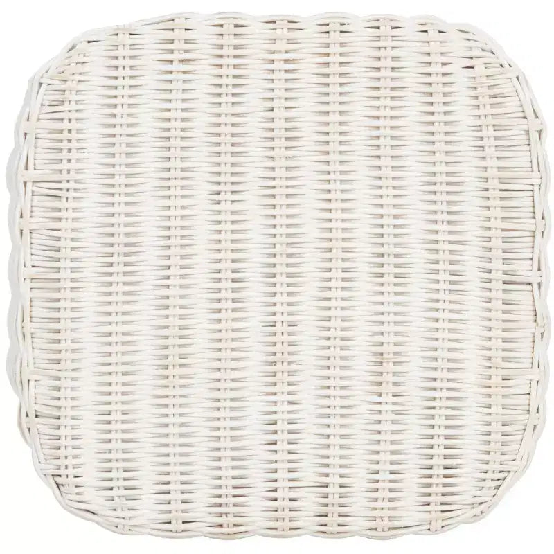 Sgabello Percy Wicker - WIK6501A - Bianco invecchiato - Safavieh