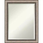 Lyla Ornate Framed Bathroom Vanity Wall Mirror Silver - Amanti Art