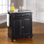 Isola/Carrello portatile da cucina con piano in acciaio inox Cambridge - Crosley