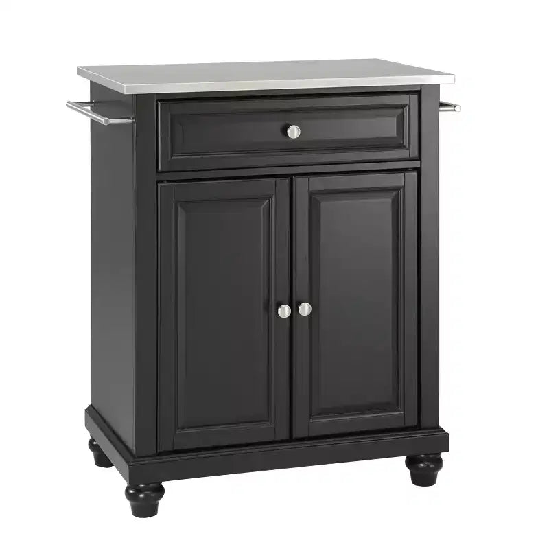 Isola/Carrello portatile da cucina con piano in acciaio inox Cambridge - Crosley