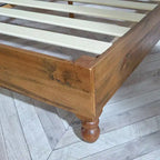 MUSEHOMEINC Base Letto a Piattaforma da 12 Pollici in Legno Massello di Pino con Doghe in Legno, King Size