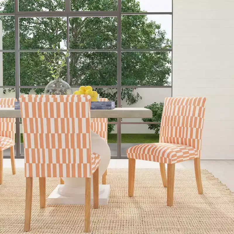 Skyline Furniture Hendrix Sedia da Pranzo a Righe