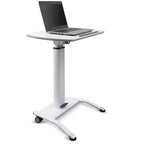 Stand Up Desk Store Supporto per laptop con leggio inclinabile regolabile in altezza con sollevamento pneumatico