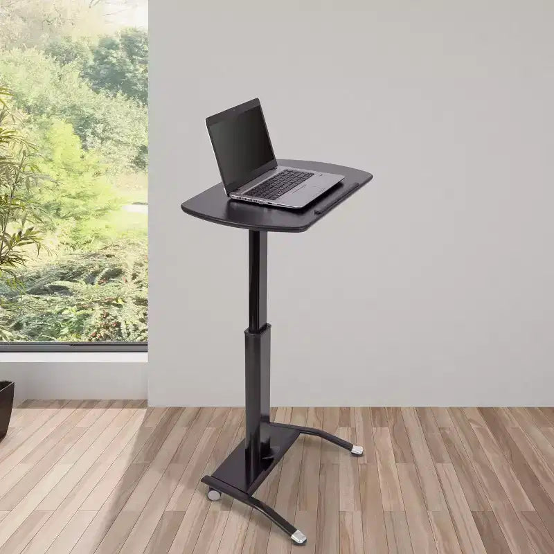 Stand Up Desk Store Supporto per laptop con leggio inclinabile regolabile in altezza con sollevamento pneumatico