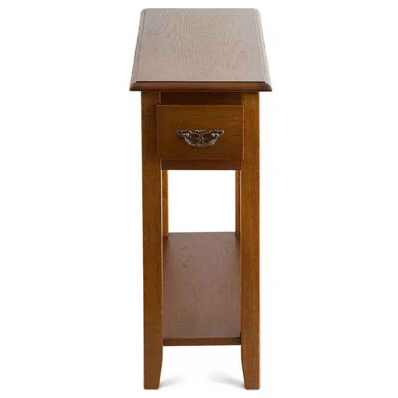 Tavolino Costway da Divano Letto Comodino Stretto con Cassetto