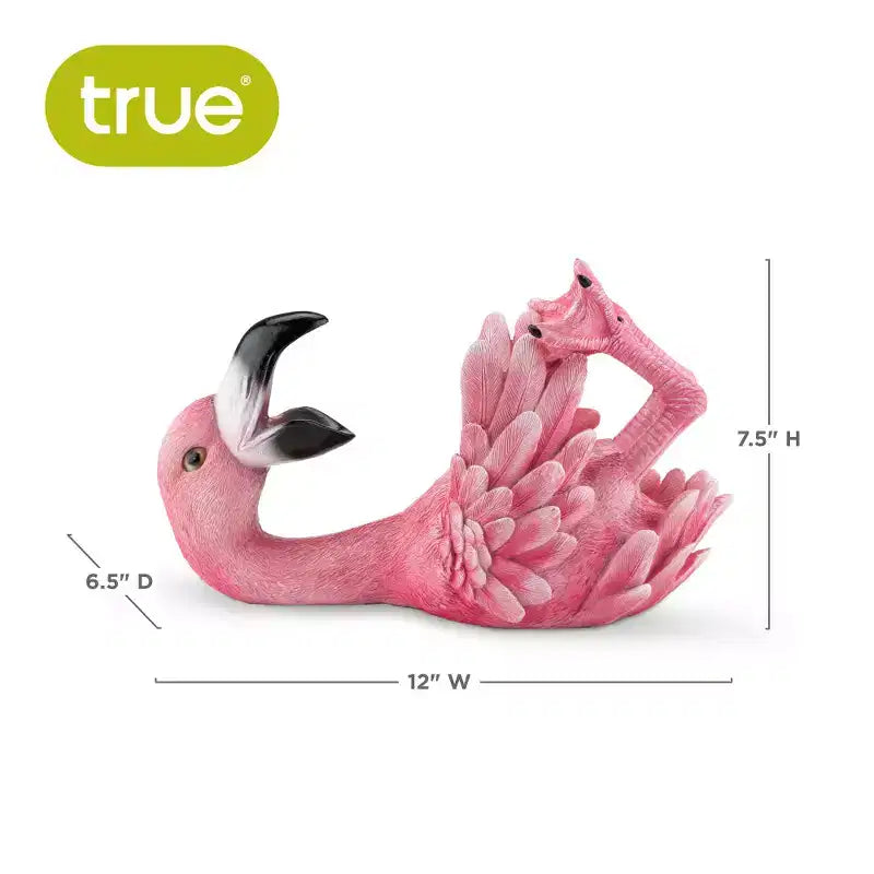 Portabottiglie in poliresina a forma di fenicottero, supporto per bottiglie di vino a forma di uccello rosa, portabottiglie a forma di animale, decorazione da cucina, regali per bar, contiene 1 bottiglia di vino standard, set da 1
