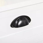 HOMCOM Credenza Madia, Tavolo Consolle da Ingresso con 4 Cassetti e Ripiano Inferiore a Doghe, per Cucina, Sala da Pranzo, Soggiorno