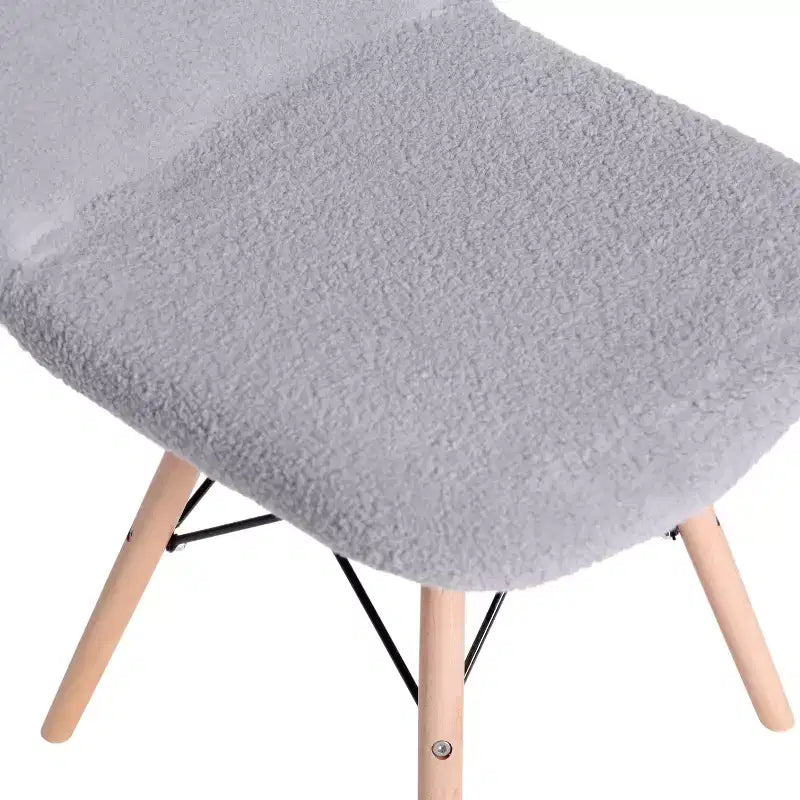 Set di 2 Poltrone Accent Emma e Oliver della Serie Dorset in Finta Pelliccia con Gambe in Faggio per Soggiorno, Camera da Letto, Dormitorio e Altro Ancora