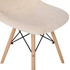 Set di 2 Poltrone Accent Emma e Oliver della Serie Dorset in Finta Pelliccia con Gambe in Faggio per Soggiorno, Camera da Letto, Dormitorio e Altro Ancora