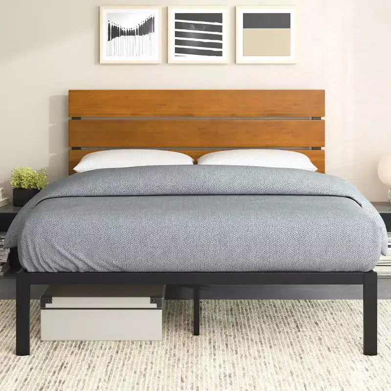 Paul Struttura Letto in Metallo Naturale - ZINUS