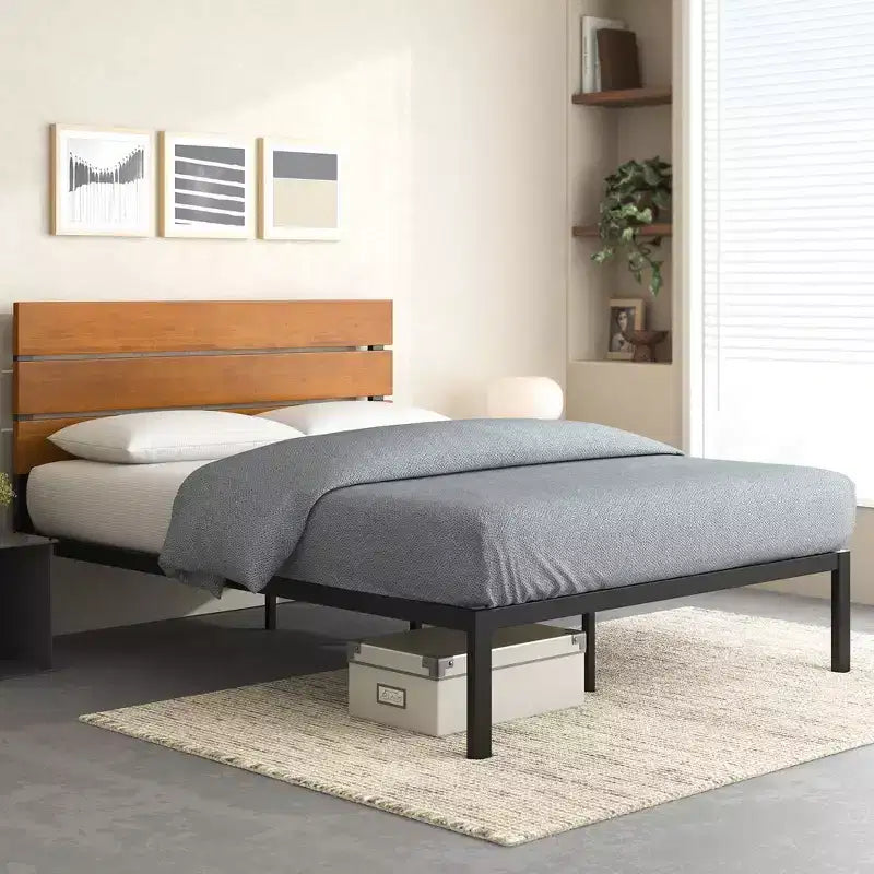 Paul Struttura Letto in Metallo Naturale - ZINUS